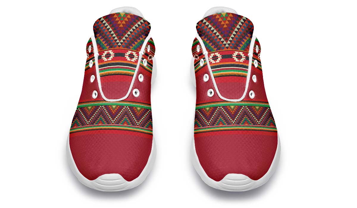 Triangles Pattern Red