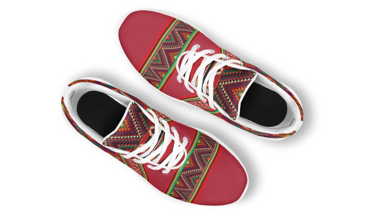 Triangles Pattern Red