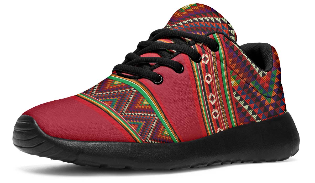 Triangles Pattern Red