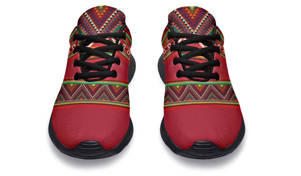 Triangles Pattern Red