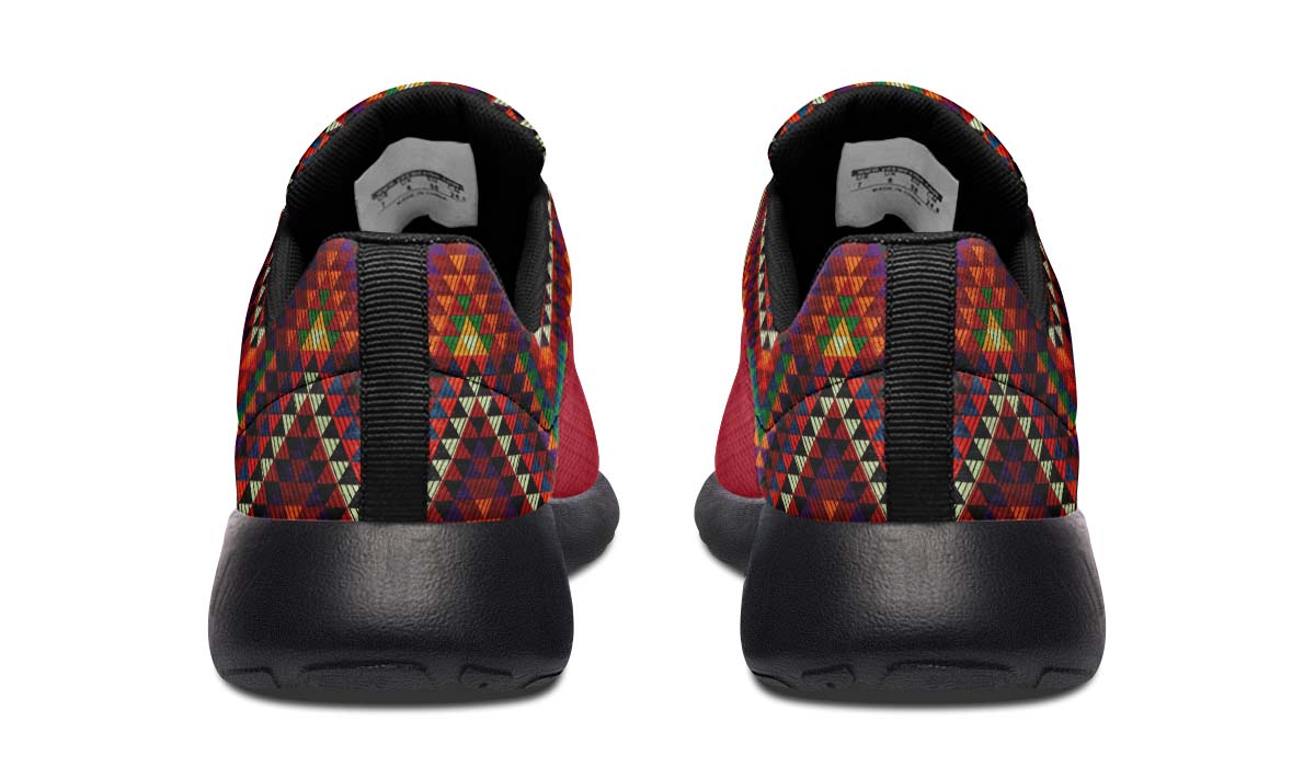 Triangles Pattern Red
