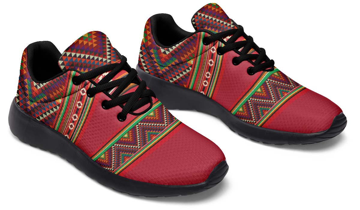 Triangles Pattern Red
