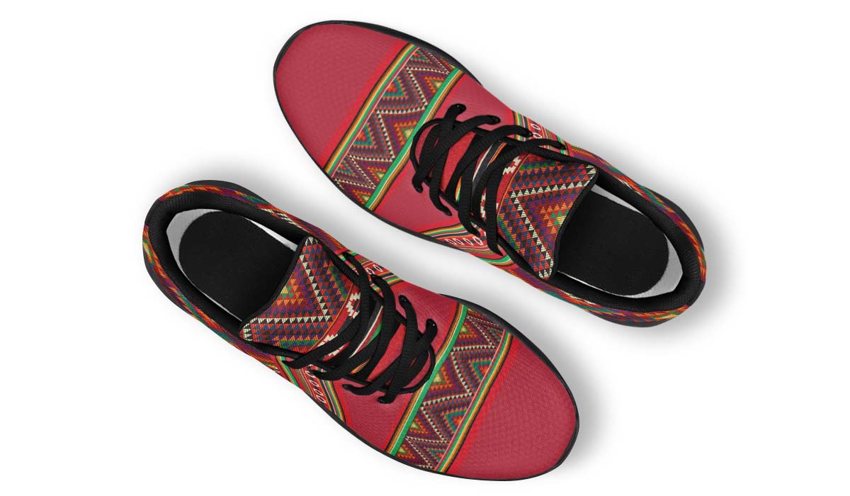 Triangles Pattern Red