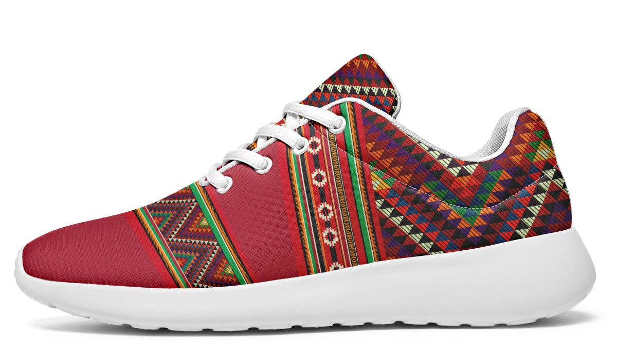 Triangles Pattern Red