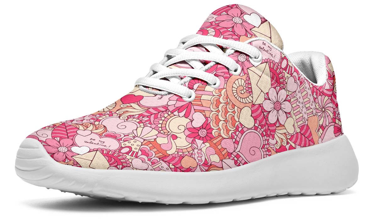 Abstract Valentines Day Sneakers