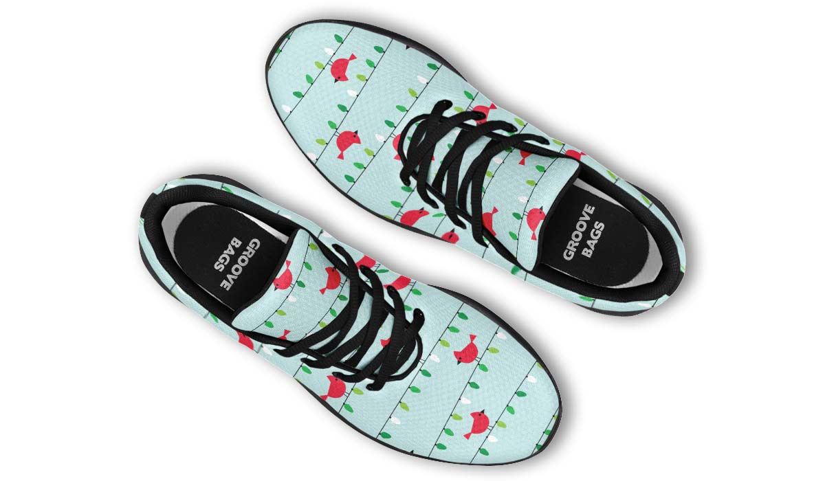 Birds On Christmas Lights Sneakers