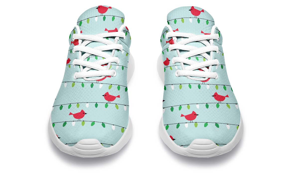 Birds On Christmas Lights Sneakers
