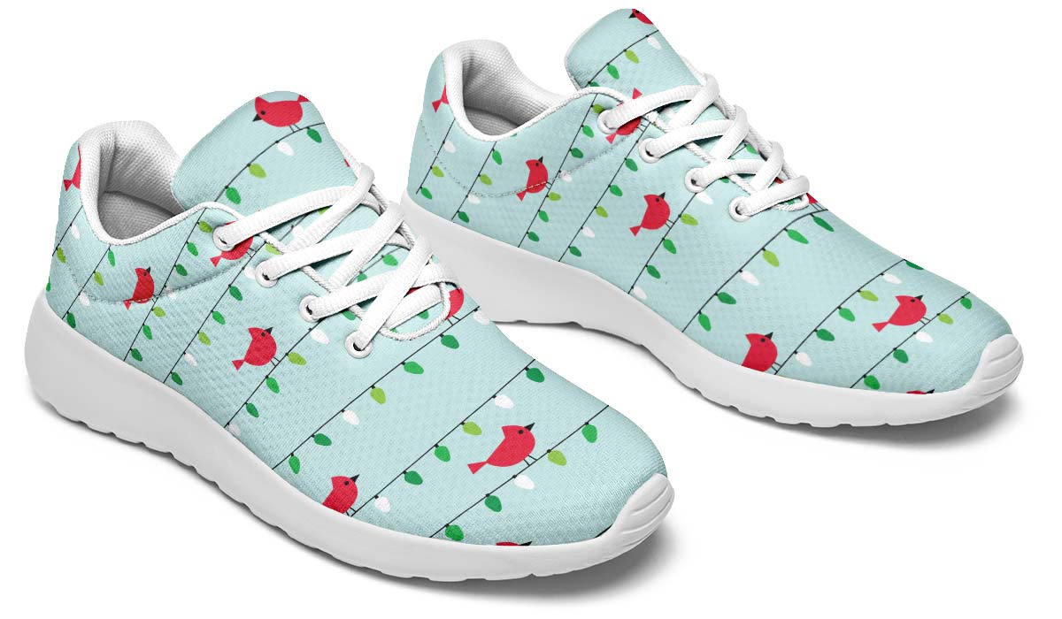 Birds On Christmas Lights Sneakers
