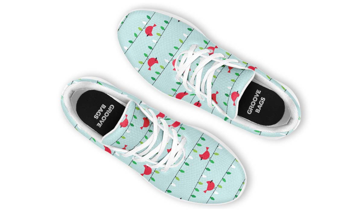 Birds On Christmas Lights Sneakers