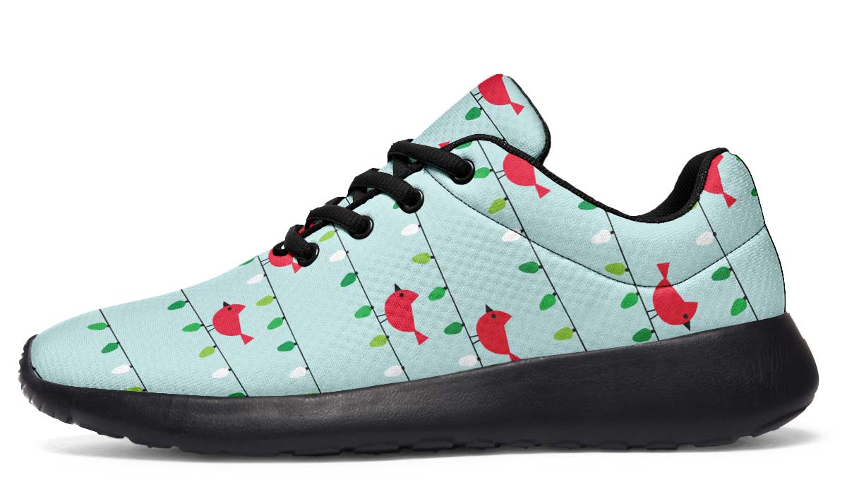 Birds On Christmas Lights Sneakers