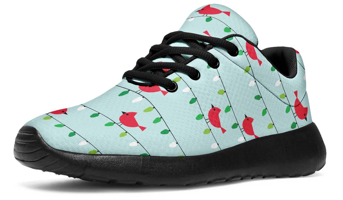 Birds On Christmas Lights Sneakers