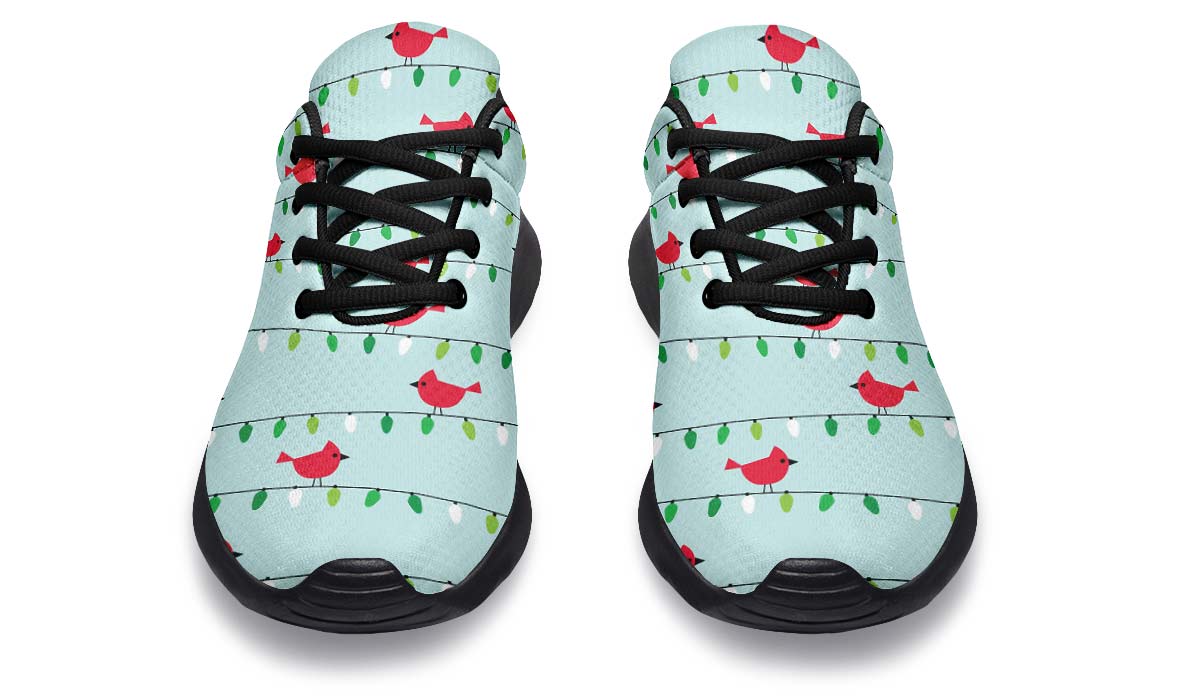 Birds On Christmas Lights Sneakers