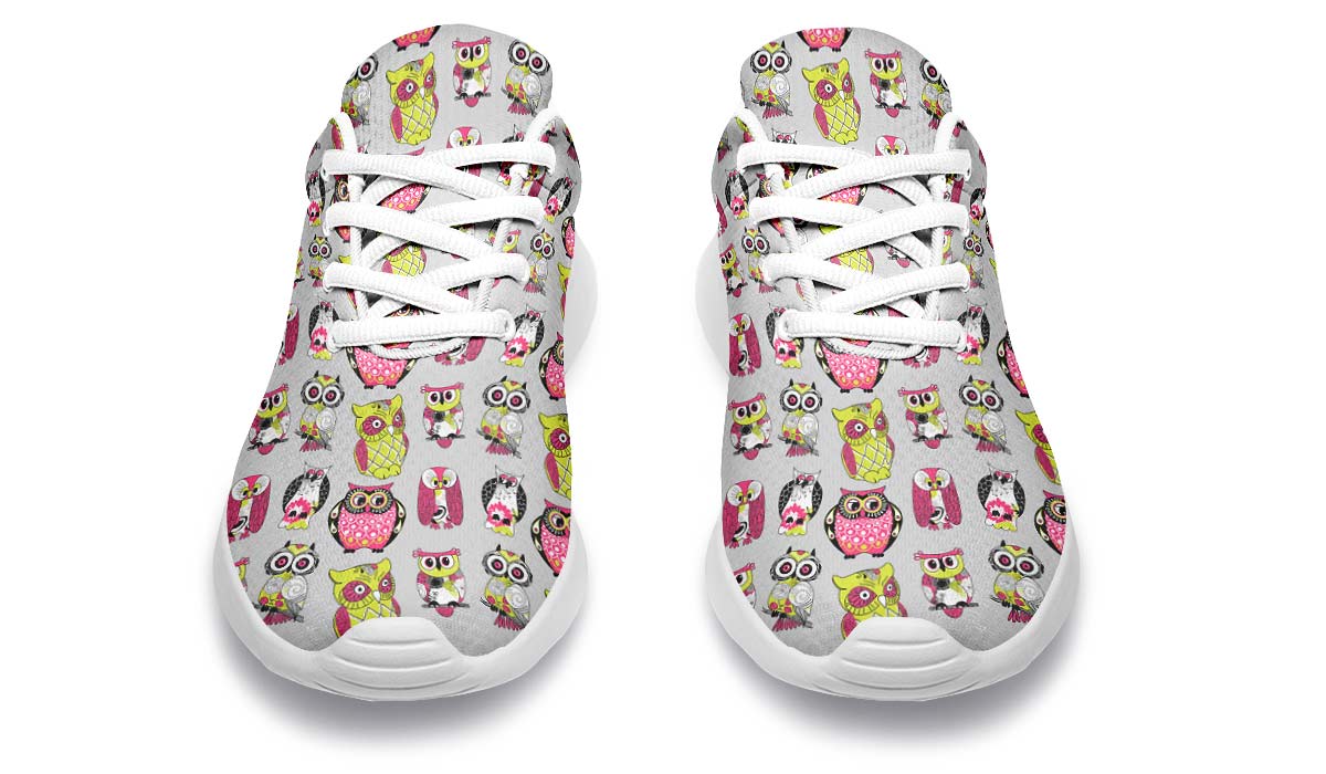 Colorful Owl Pattern Sneakers