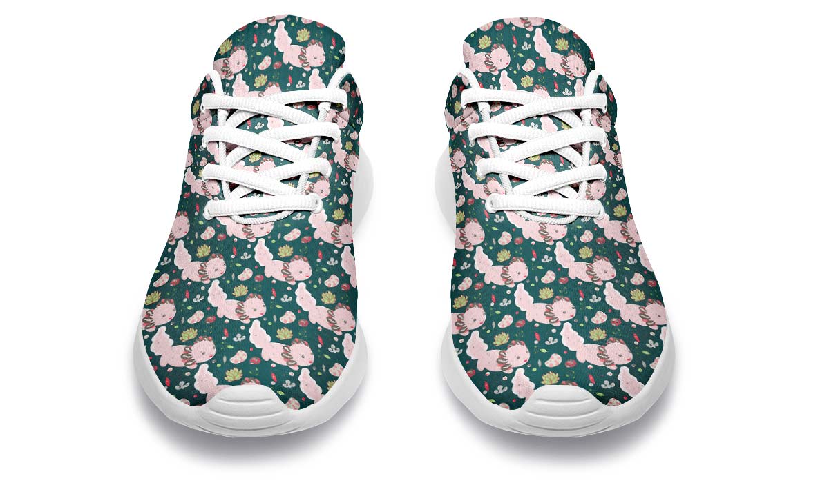Cute Axolotl Pattern Sneakers