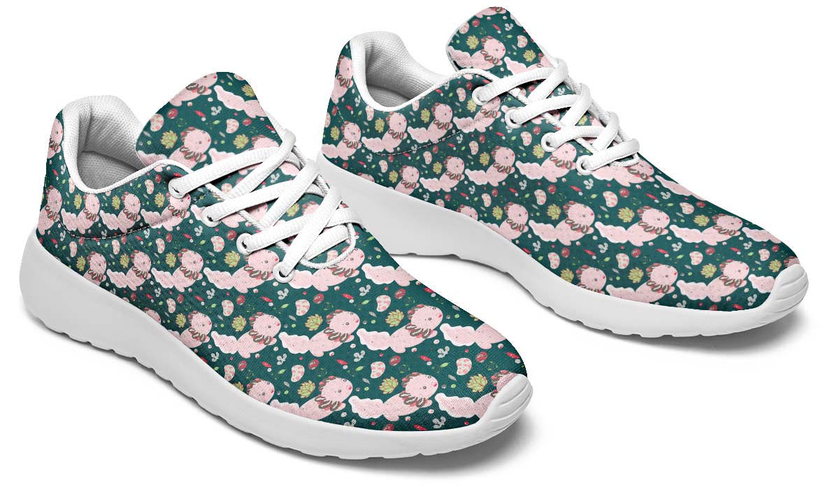 Cute Axolotl Pattern Sneakers