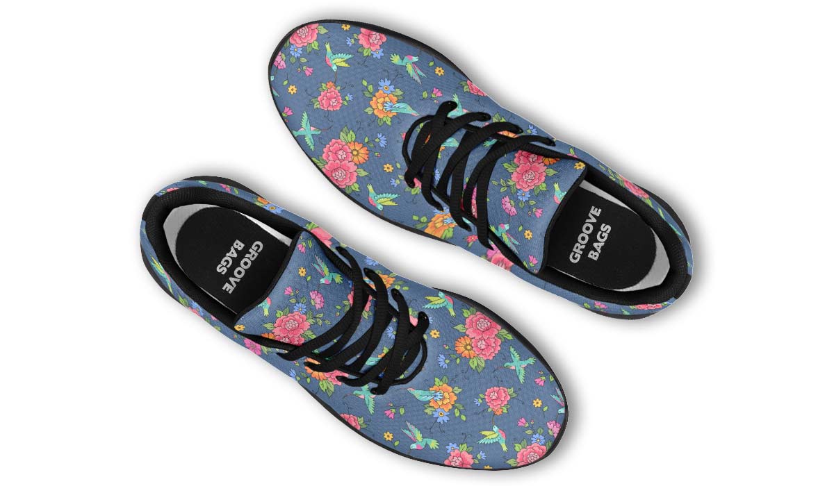 Cute Hummingbirds Pattern Sneakers