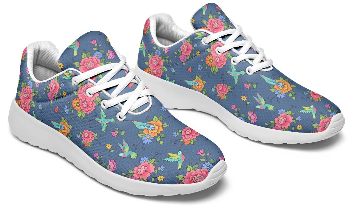 Cute Hummingbirds Pattern Sneakers