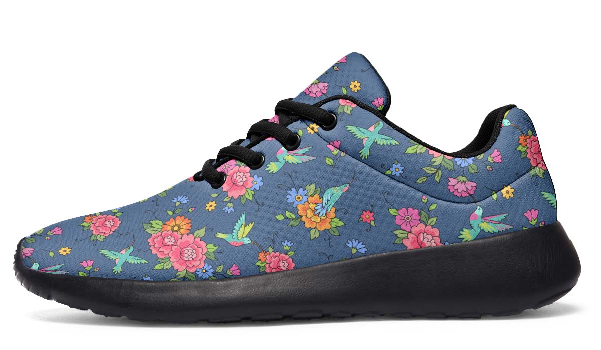 Cute Hummingbirds Pattern Sneakers