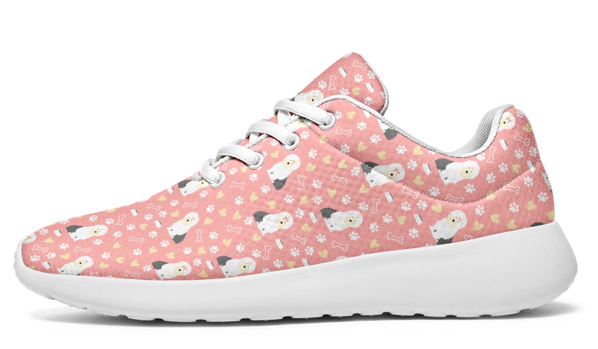 Cute Old English Sheepdog Sneakers