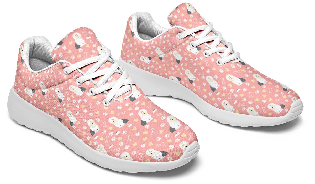 Cute Old English Sheepdog Sneakers