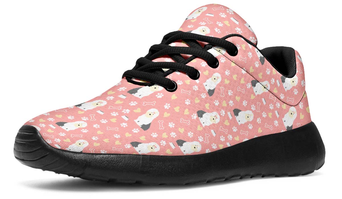 Cute Old English Sheepdog Sneakers