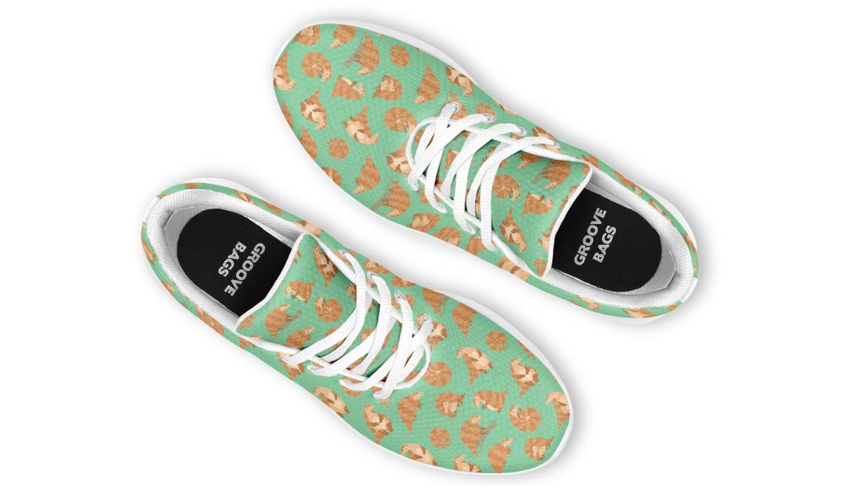 Cute Pangolin Pattern Sneakers