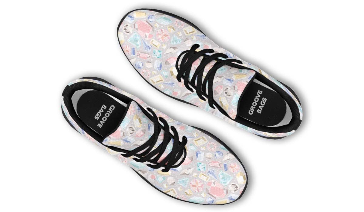 Diamond Pattern Sneakers