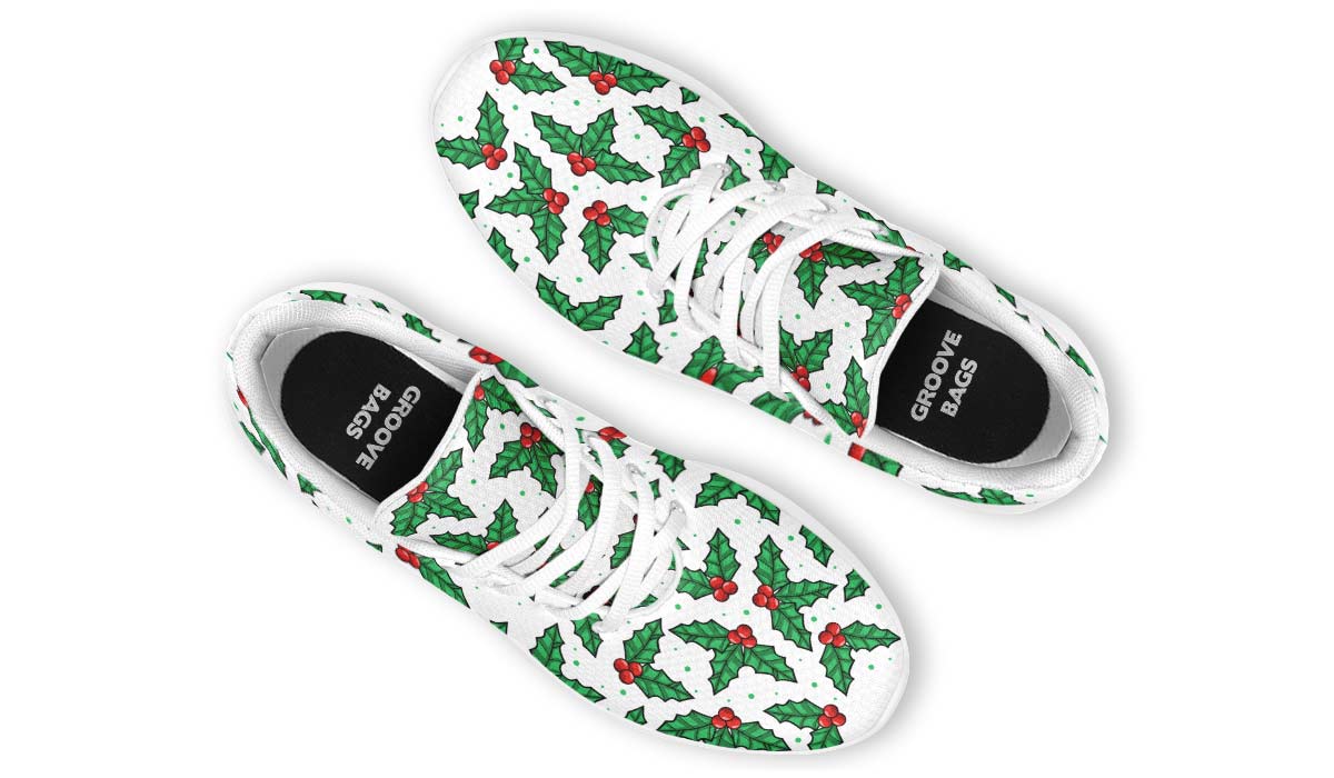 Mistletoe Pattern Sneakers