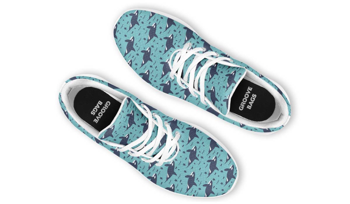 Orca Pattern Sneakers