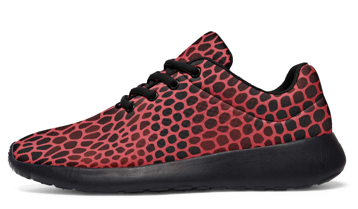 Pink Reptile Design Sneakers