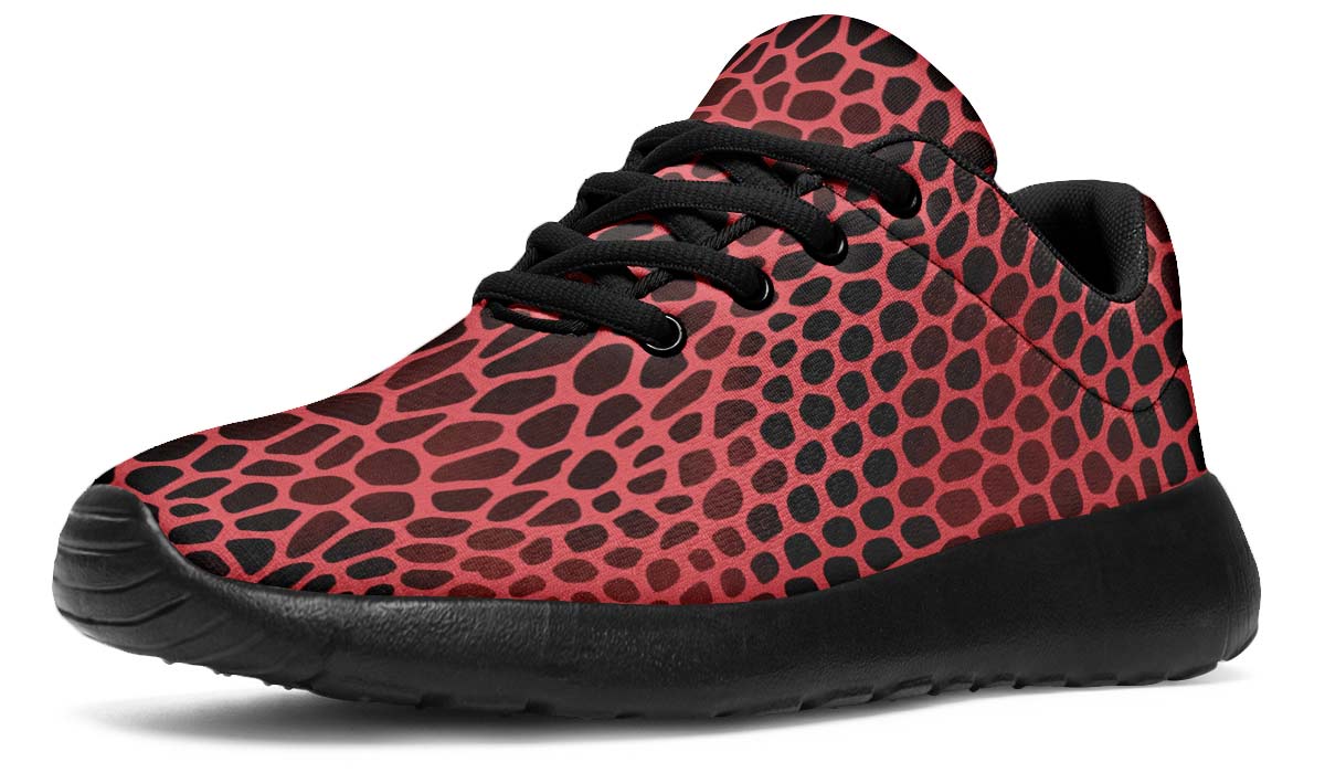 Pink Reptile Design Sneakers