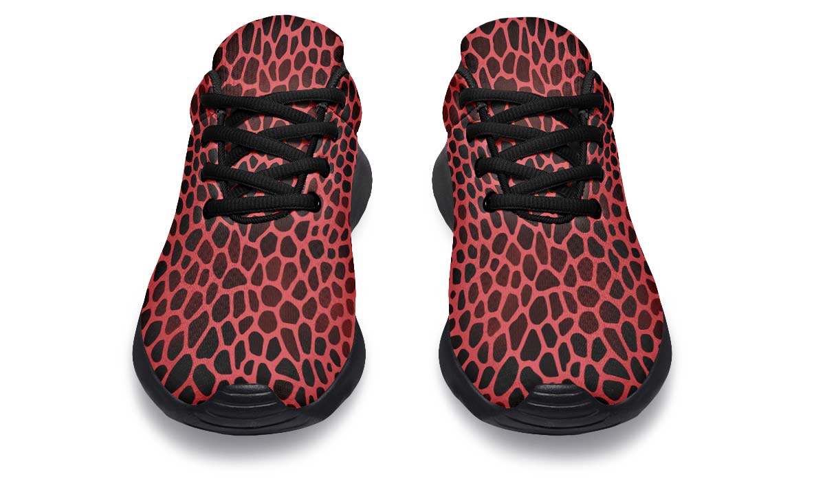 Pink Reptile Design Sneakers