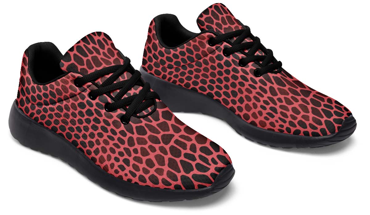 Pink Reptile Design Sneakers