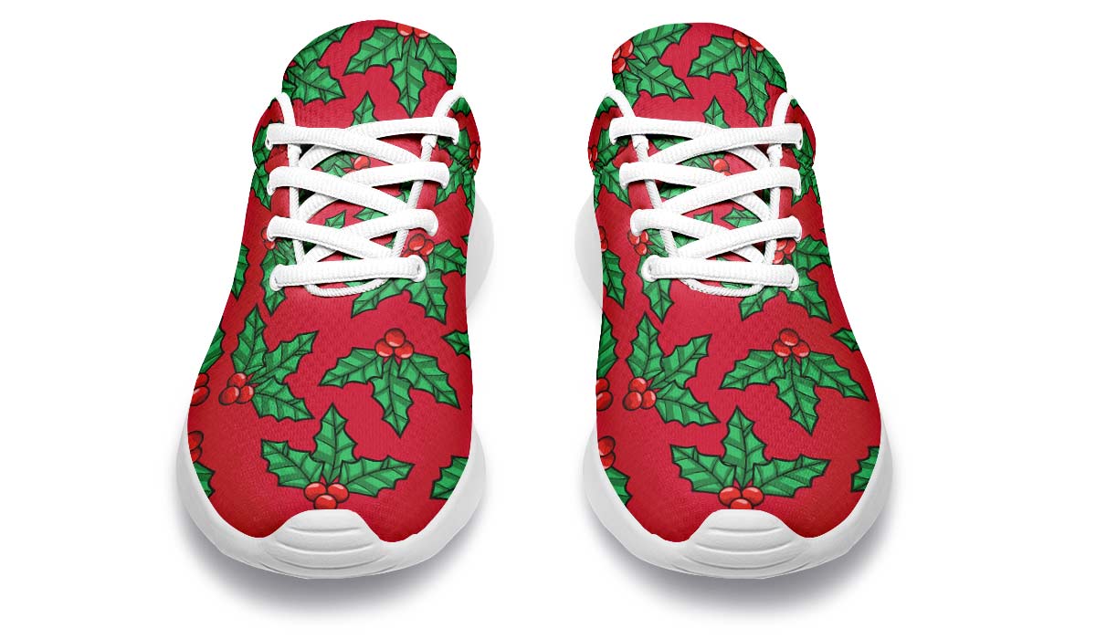 Red And Green Mistletoe Sneakers