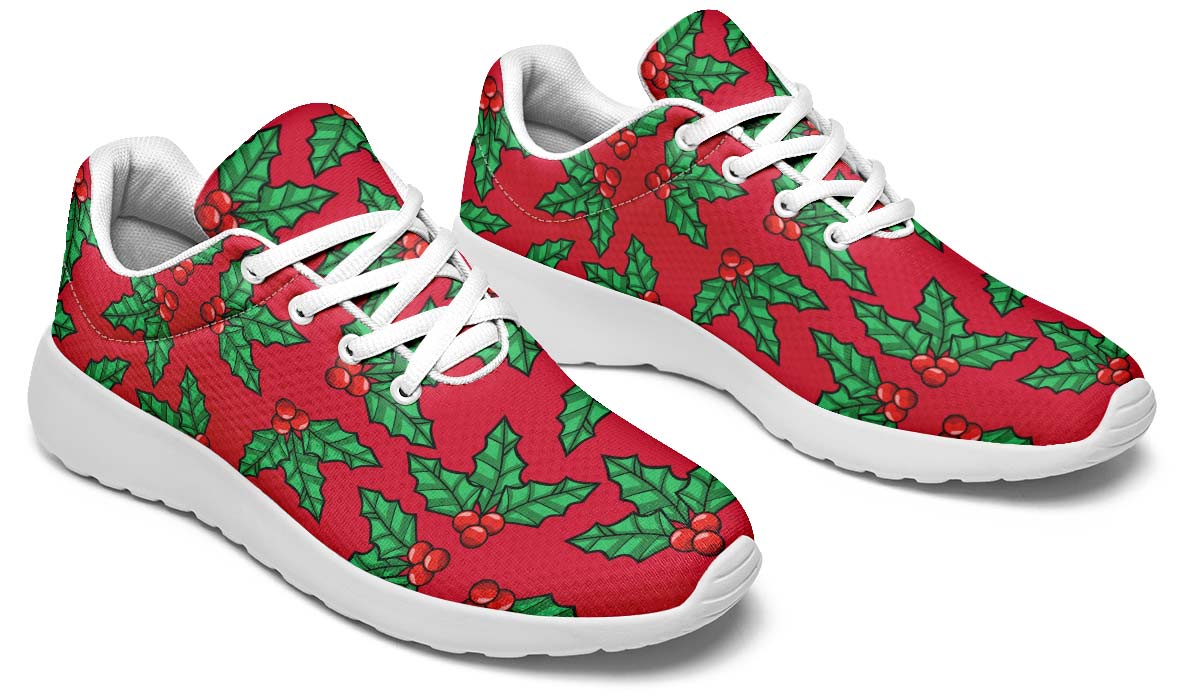 Red And Green Mistletoe Sneakers