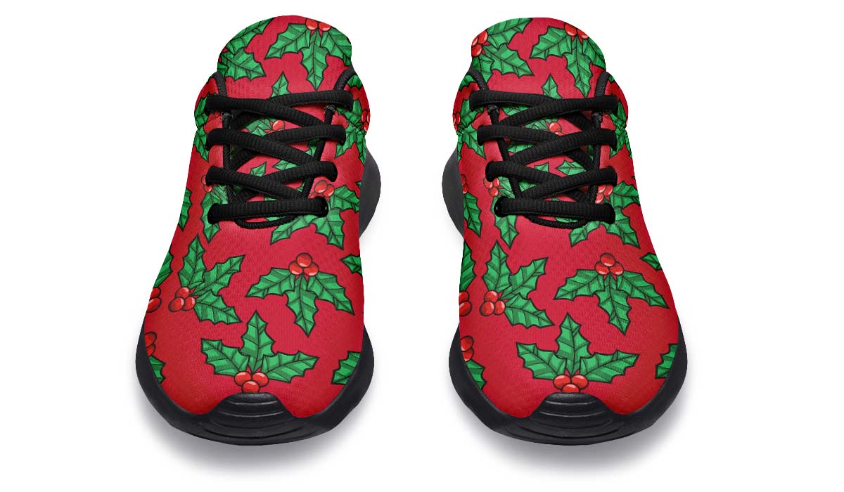 Red And Green Mistletoe Sneakers