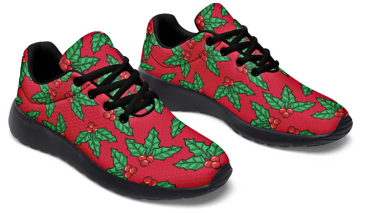 Red And Green Mistletoe Sneakers