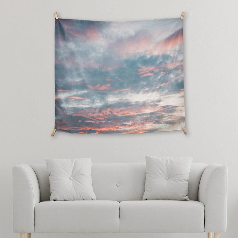 Pink Sky Wall Tapestries test jj
