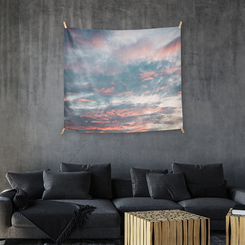 Pink Sky Wall Tapestries test jj