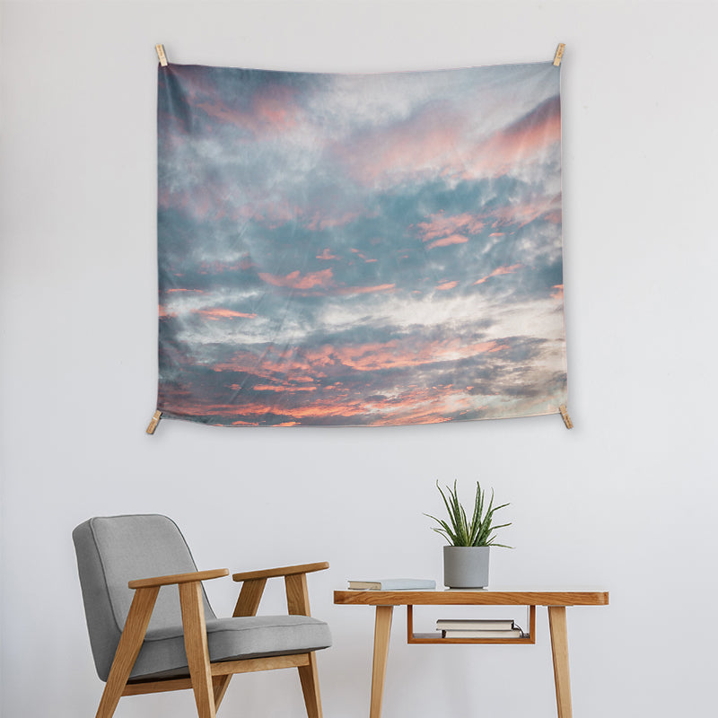 Pink Sky Wall Tapestries test jj
