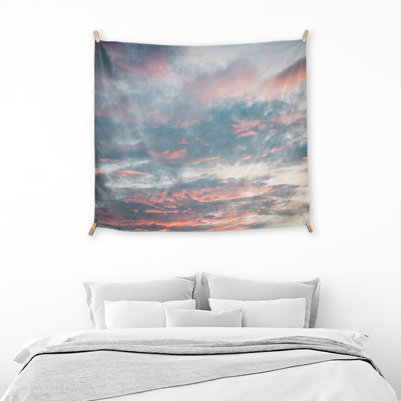 Pink Sky Wall Tapestries test jj
