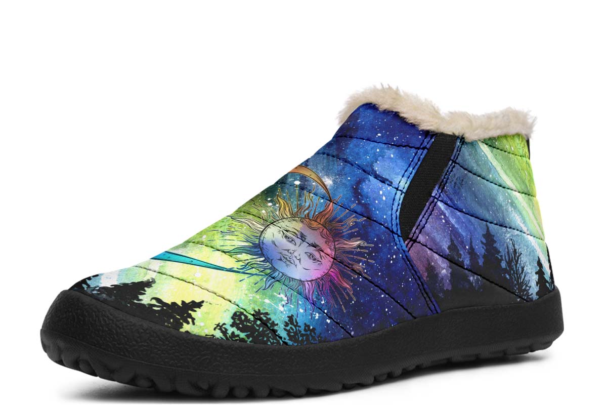 Rainbow Galaxy Sunand Moon