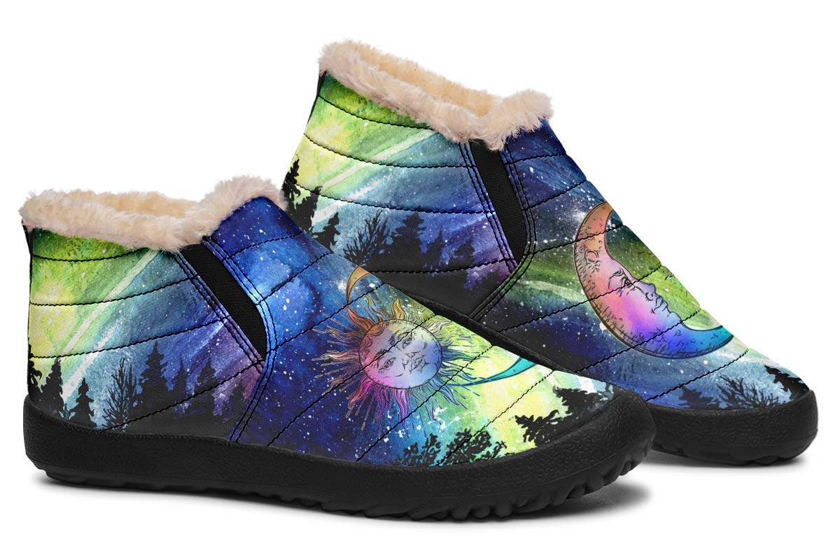 Rainbow Galaxy Sunand Moon