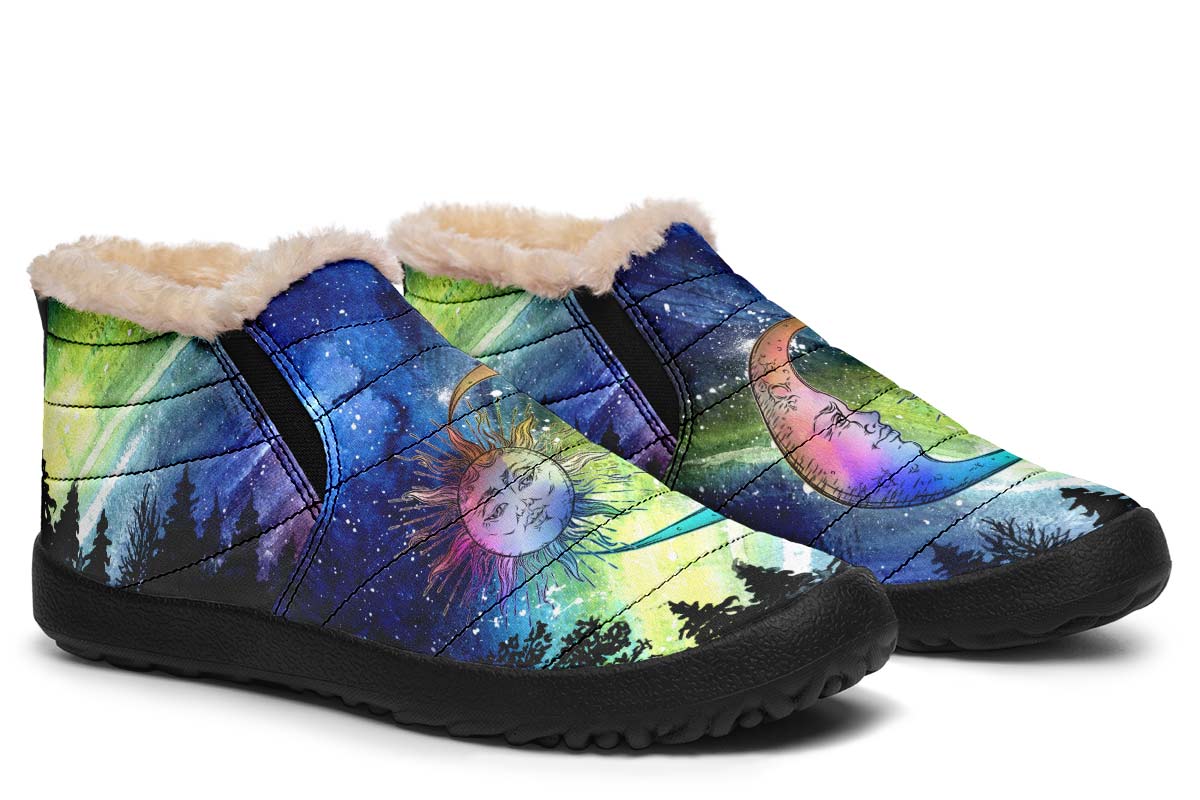 Rainbow Galaxy Sunand Moon