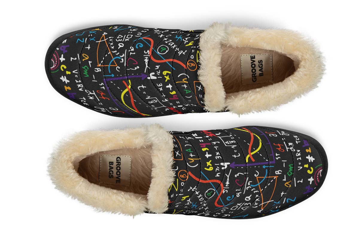 Colorful Math Formula Winter Sneakers