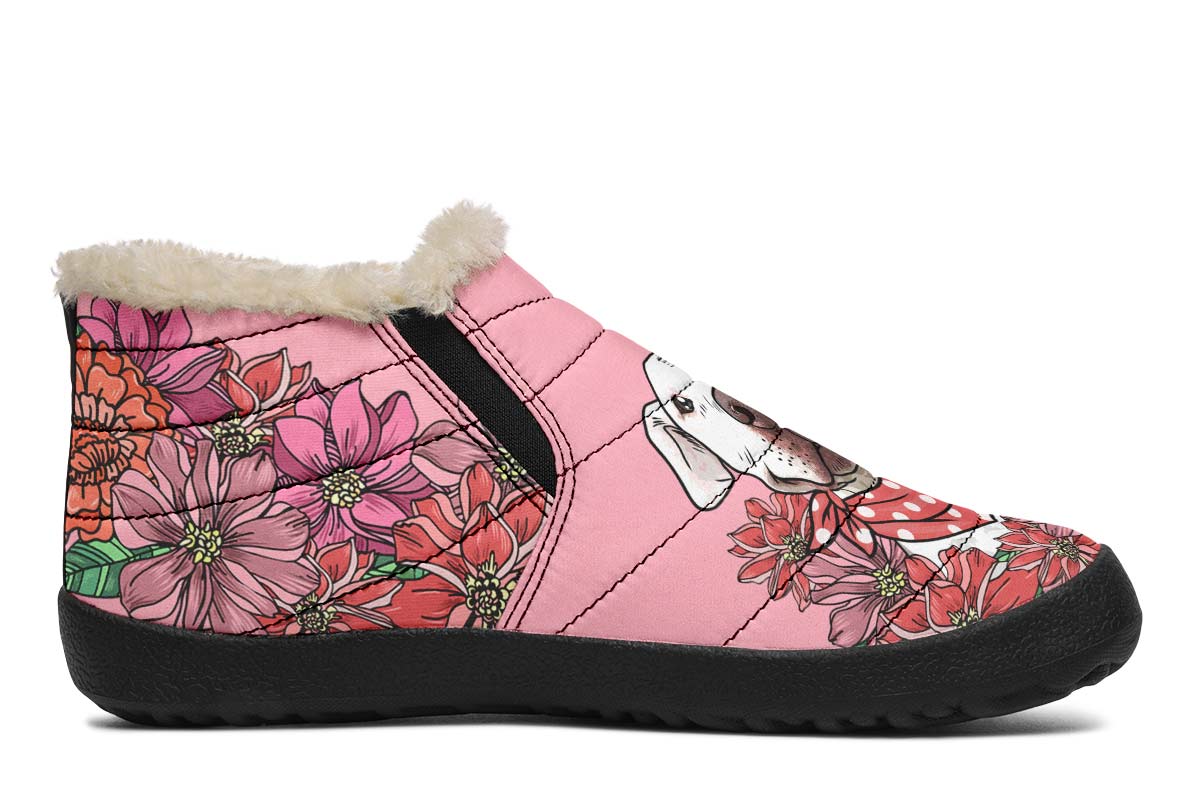 Illustrated Pit Bull Winter Sneakers