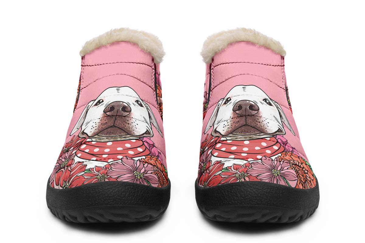 Illustrated Pit Bull Winter Sneakers