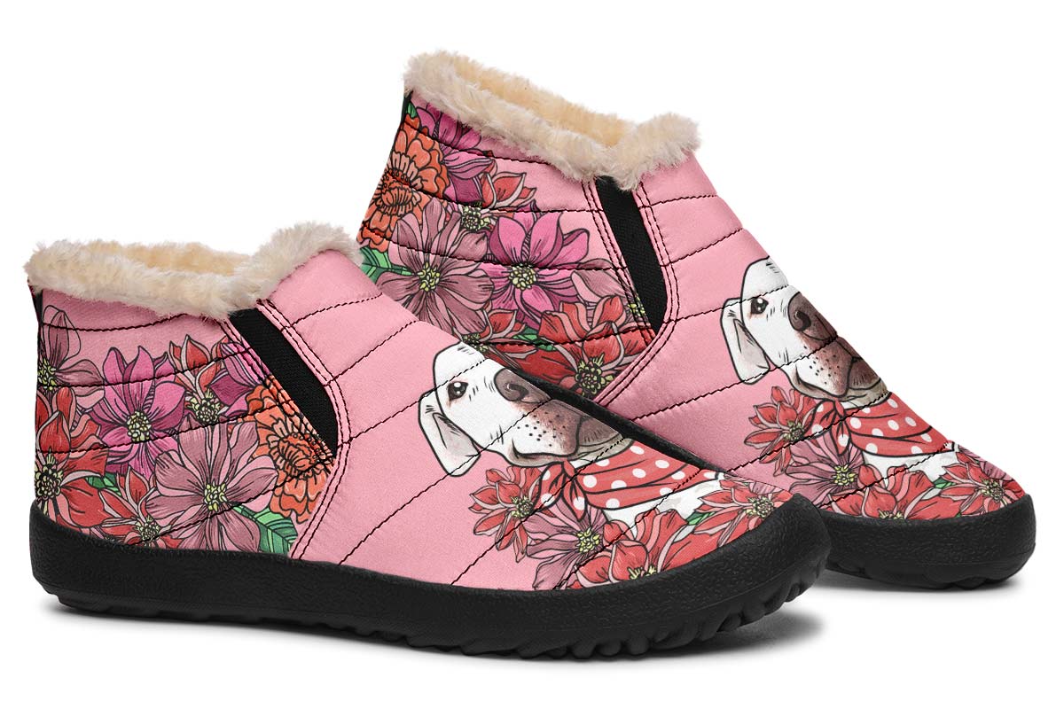 Illustrated Pit Bull Winter Sneakers