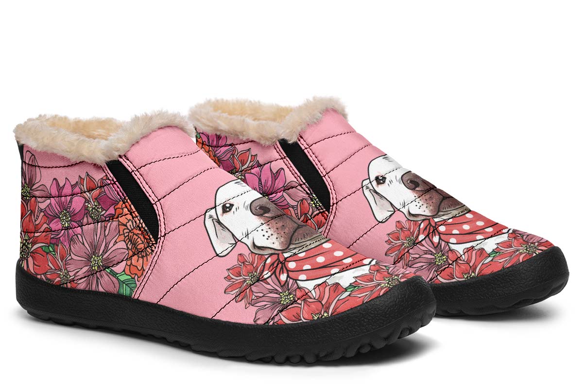 Illustrated Pit Bull Winter Sneakers