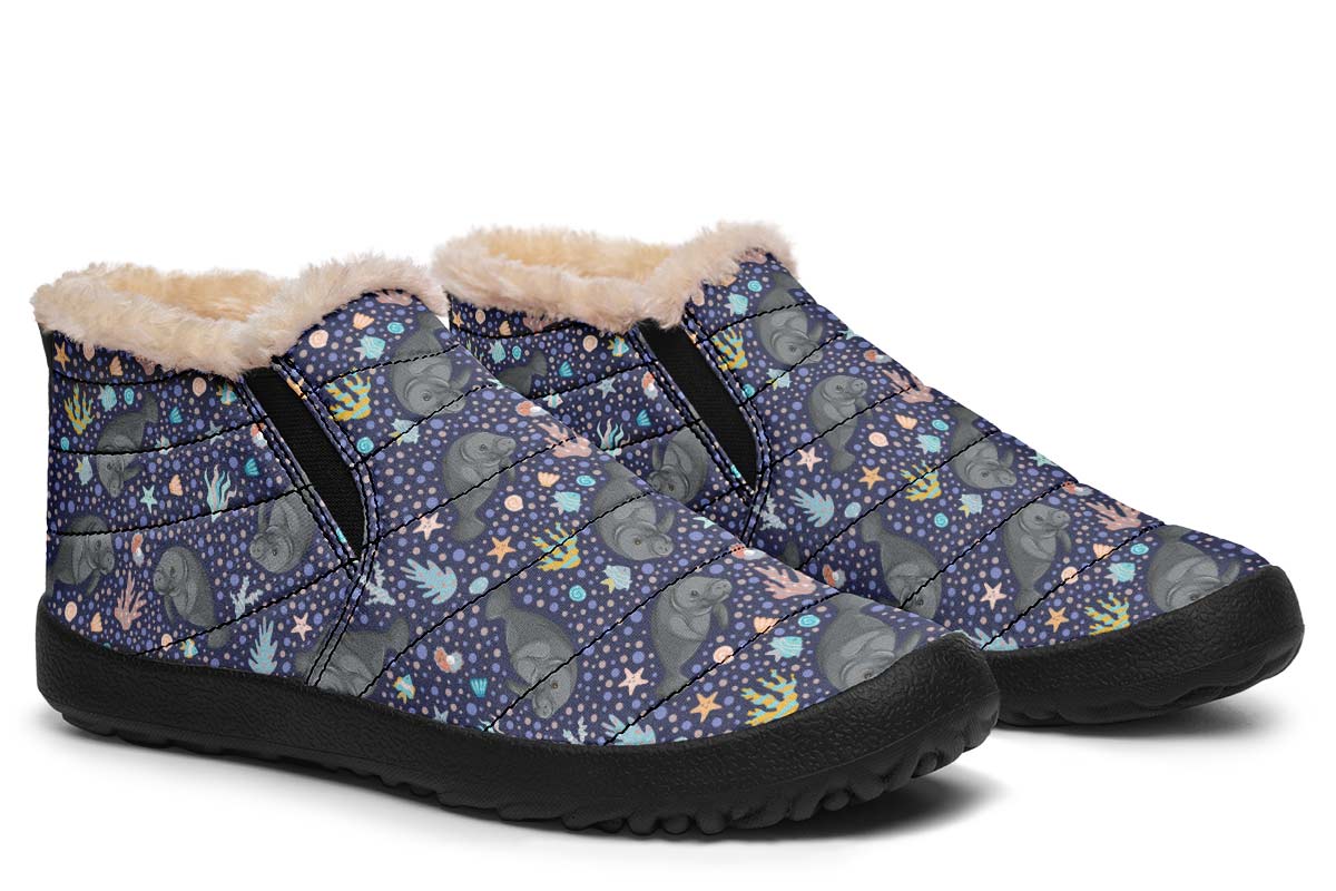 Manatee Party Winter Sneakers